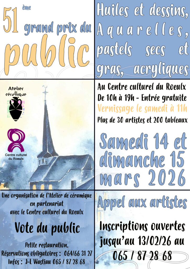 Exposition-Concours, 51ème Grand prix du public de peinture
